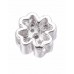 Real Platinum plated Flower Bead