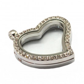 Heart shaped  Magnetic Locket Pendant