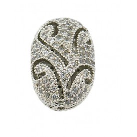 Oval Cubic Zirconia Bead